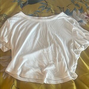 All in Motion White Crop Top